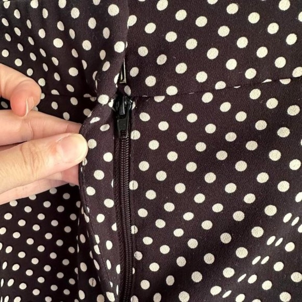 ANN TAYLOR Black Polka‎ Dot Ladies Casual Dress Shorts, 14 - Picture 7 of 7